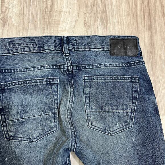 Pacsun Los Angeles Men's Vertical Stretch Skinny Blue Ripped Jeans Size W29 L30 - Picture 9 of 9